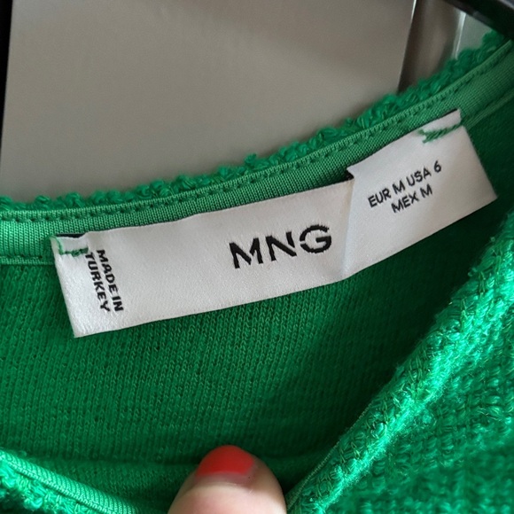 Mango sleeveless mini dress in green sz 6 - Picture 4 of 5